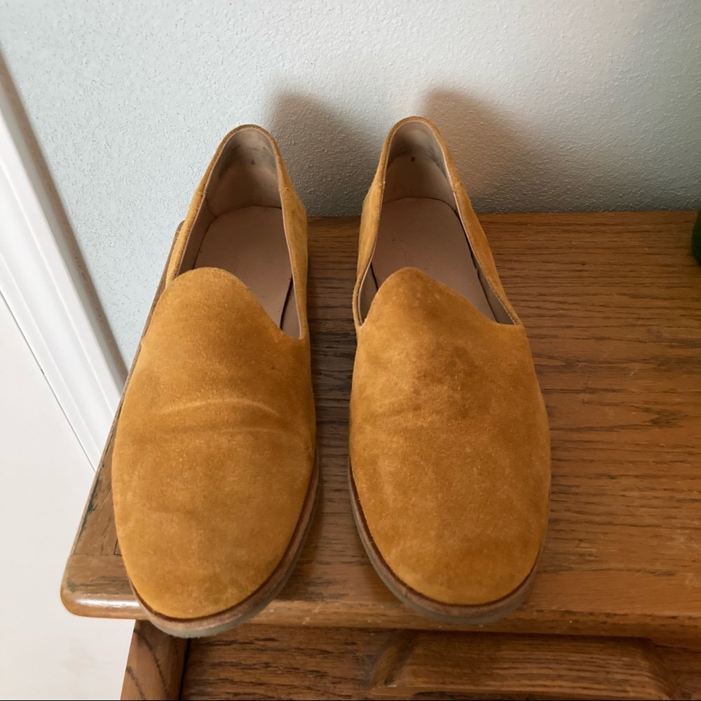 Seychelles Yellow suede loafers